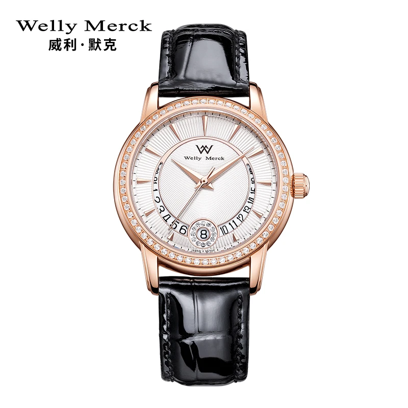 威利默克全自动时尚女士机械表精致气质手表059L