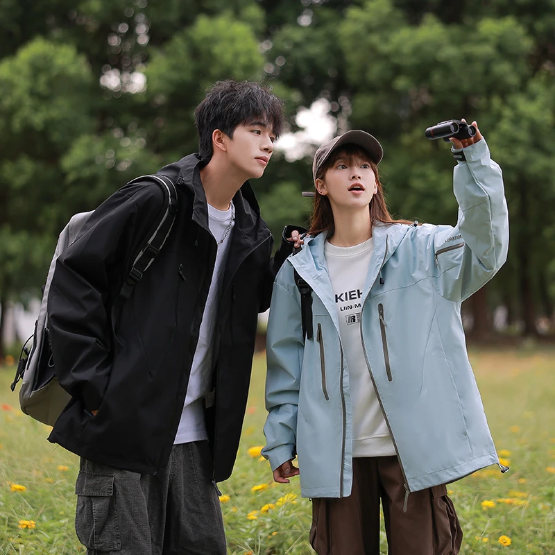 Harbe Wolfstan/悍爪狼秋冬情侣加绒可拆卸暴雨级户外三合一外套