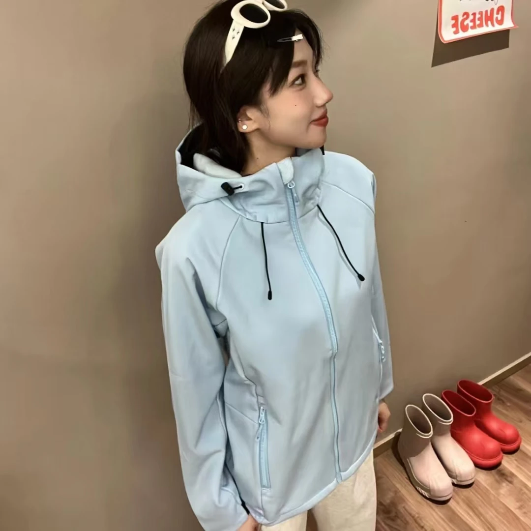 Harbe Wolfstan/悍爪狼2024秋冬新款百搭户外情侣款软壳冲锋衣