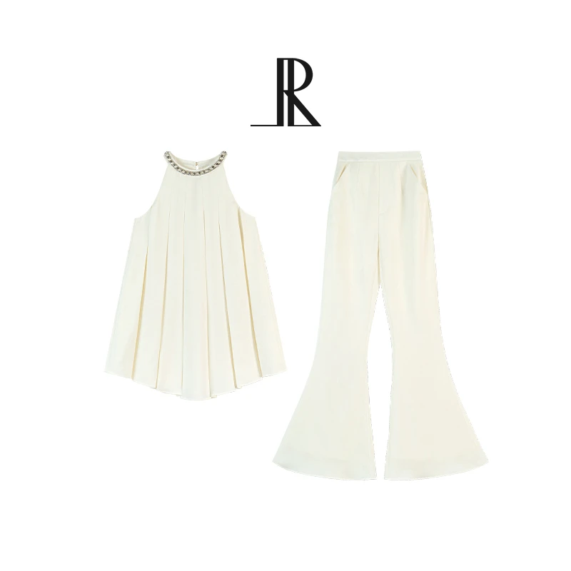 LRL【罗马假日】设计师款名媛千金风轻奢春季上衣裤子RL023485