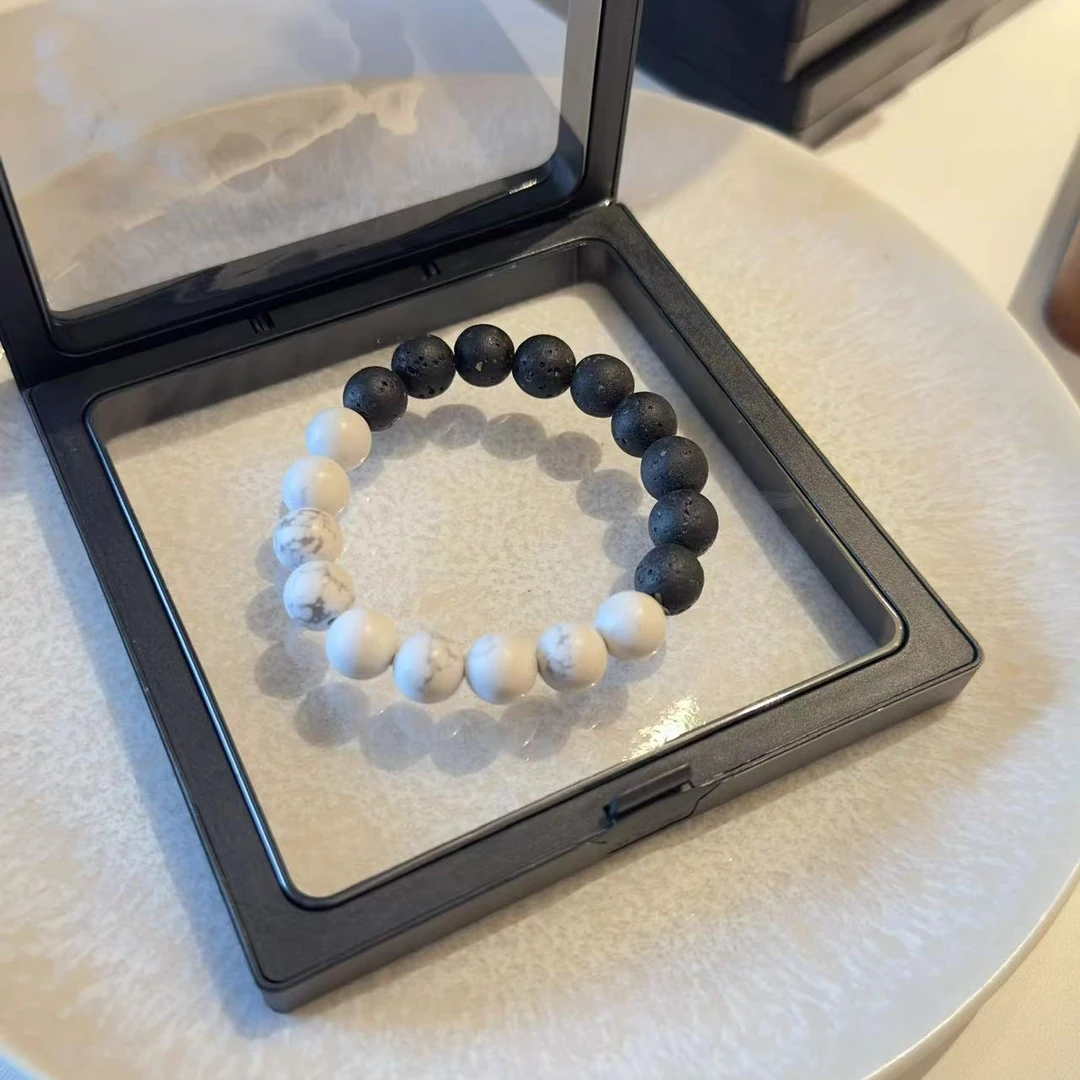 钛钢手链 叁河原创气质手链时尚百搭小众简约素款ins弹力单圈