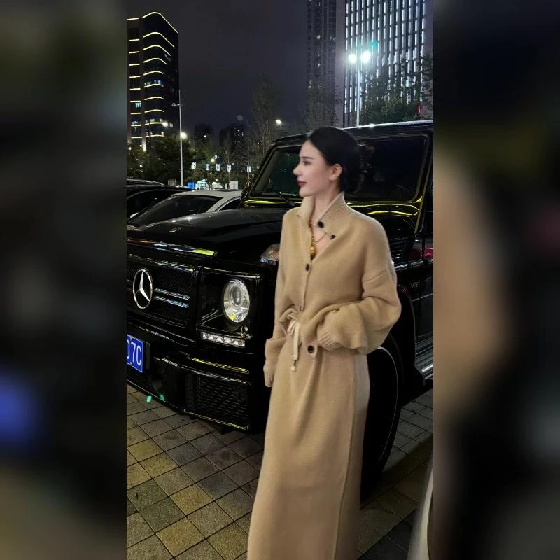 气质女神范感套装复古洋气针织衫毛衣法式慵懒风两件套女秋冬