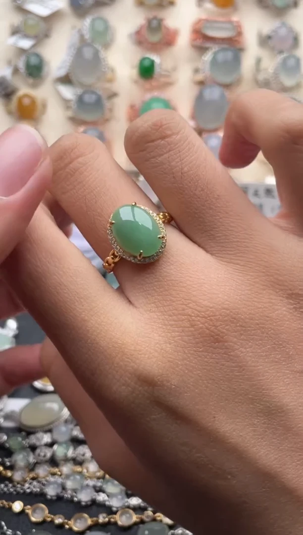 【闪购商品】翡翠戒指银S925镶嵌1111111111111