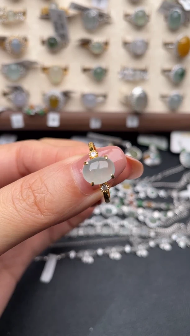 【闪购商品】翡翠戒指银S925镶嵌11111