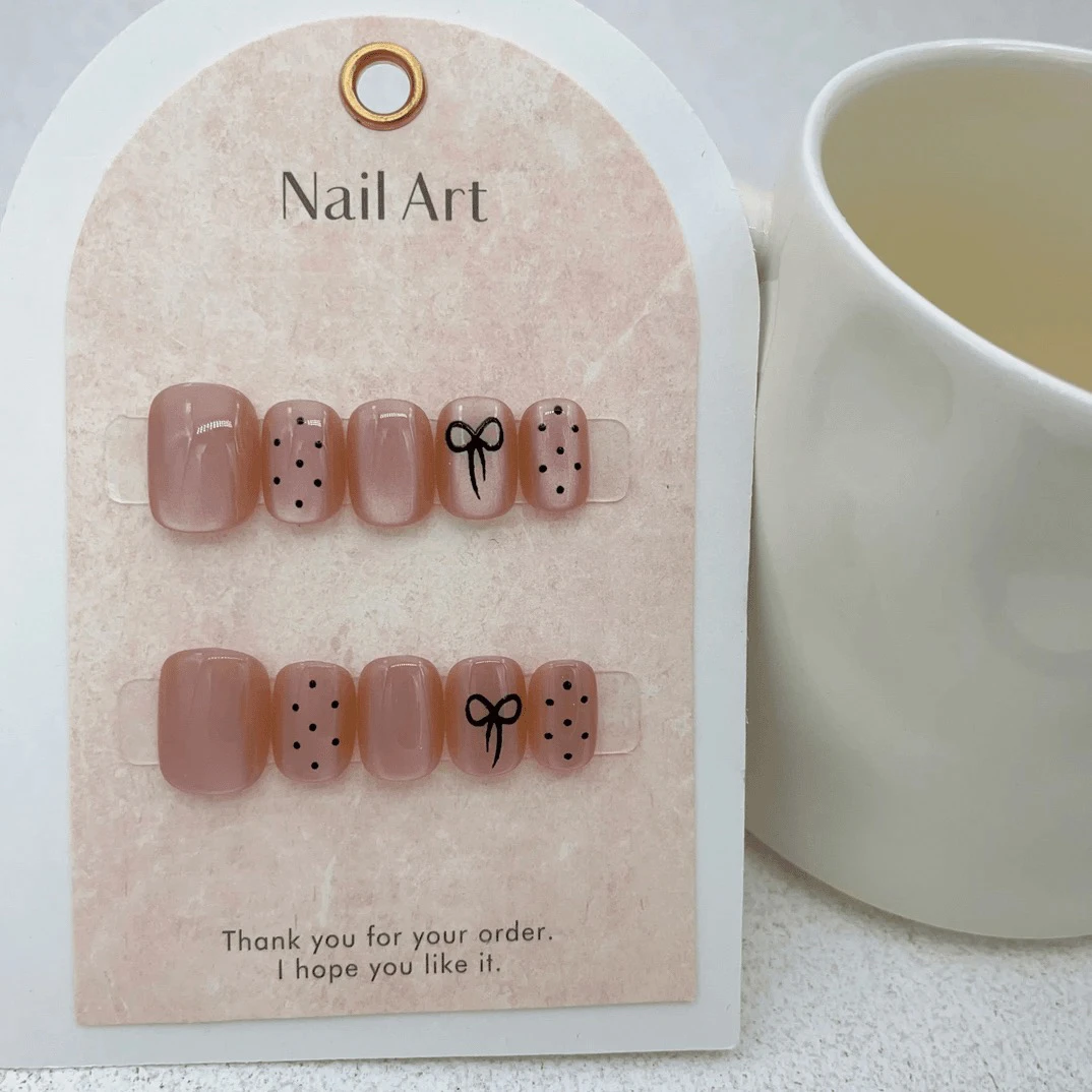 23波点猫眼手工美甲贴片夏日新款可拆卸