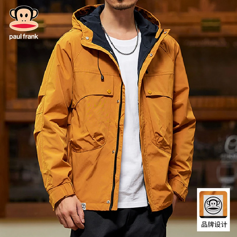 大嘴猴冲锋衣外套男行政男生工装薄夹克高级感百搭男士夹克外套男
