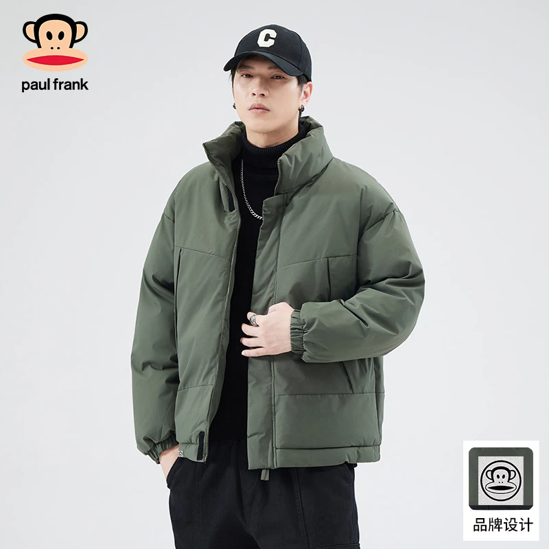 大嘴猴简约男士棉衣冬季休闲棉服潮牌百搭面包服保暖棉袄子外套