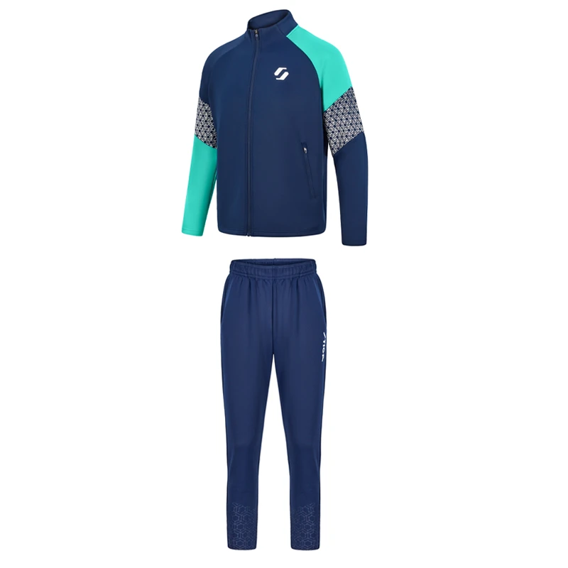 斯帝卡Stiga CA-0951 乒乓球服 春秋长款运动服（上衣+长裤） 藏青