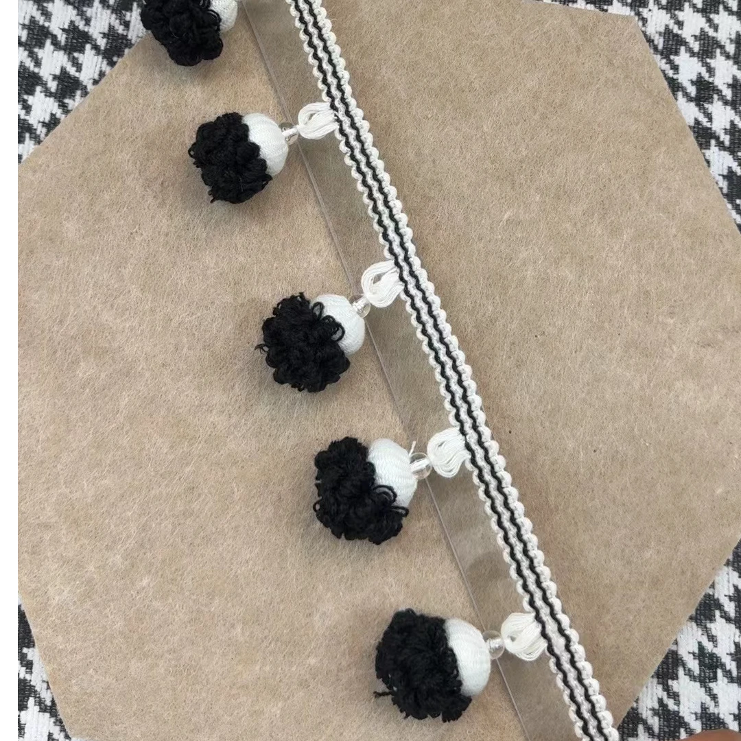 窗帘花边辅料吊穗窗帘侧边装饰，边是棉，吊穗是晴纶