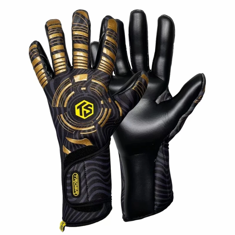 拓佰专业守门员手套内缝半管指包裹好半腕带舒适透气抓球稳小学生