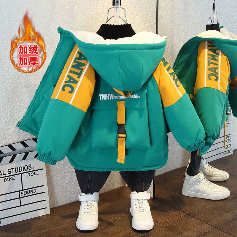 【小扬哥推荐】儿童棒球服外套秋冬款2023新款男童宝宝加绒加厚冬
