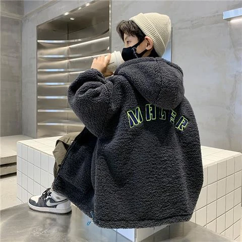 【小扬哥推荐】男童外套加绒加厚秋冬款中大儿童装冬季洋气毛毛衣