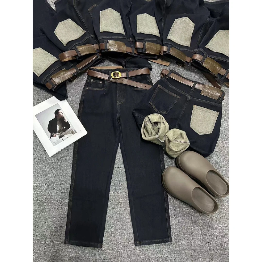 晶姐-6026欧货女装秋季简约韩版网红春秋洋气时尚百搭牛仔裤