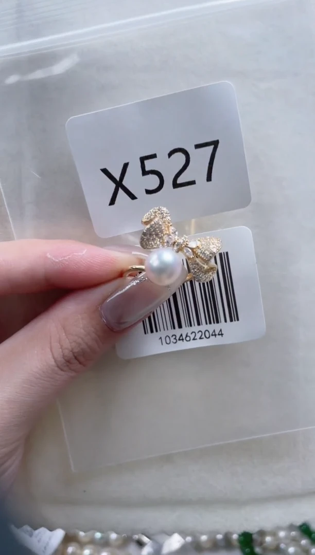 【闪购商品】海水珍珠戒指银S925镶嵌X527