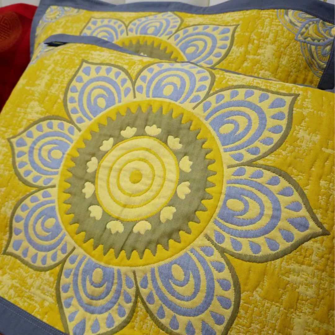 【橙色洛克】纯棉加厚纱布福利枕巾{50*80一对两只}