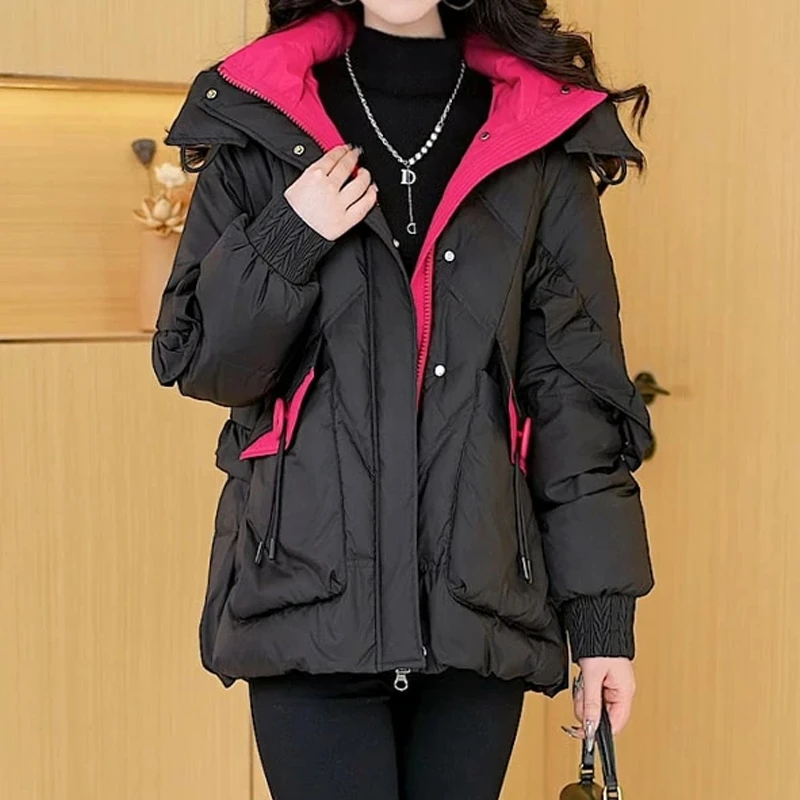2024年冬季新款显瘦百搭新款时尚气质休闲保暖棉服外套女小个子