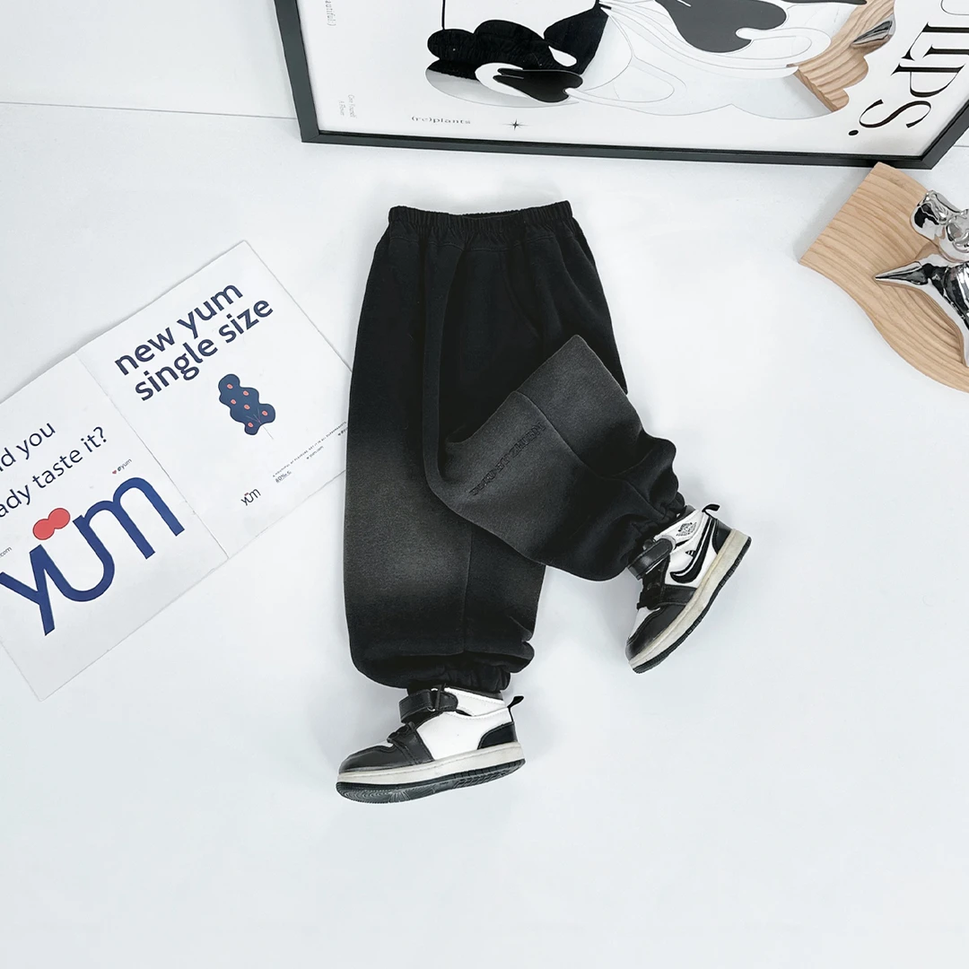 儿童加绒裤子男童运动裤2024新秋冬装 D-DTXT001-1 悠悠童话童装