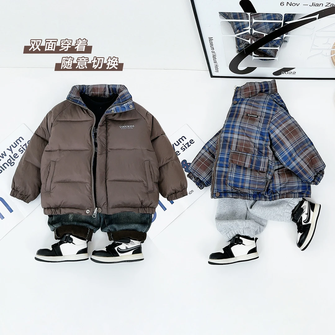 儿童棉服男童冬款加厚棉衣2024新款冬装 D-HZ241403 悠悠童话童装