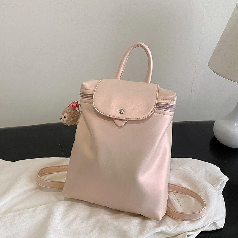 7027粉色24款高端时尚轻奢软包单肩双背通勤包