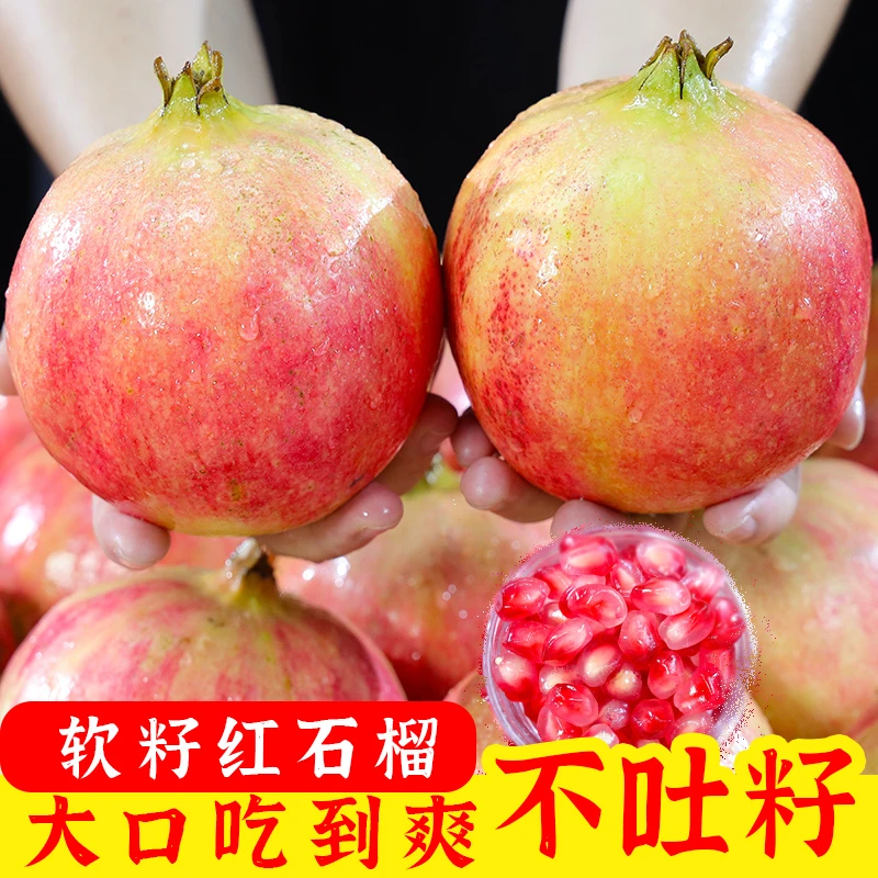 DL1.2024新鲜采摘突尼斯软籽石榴4.5斤包邮 多仓发货