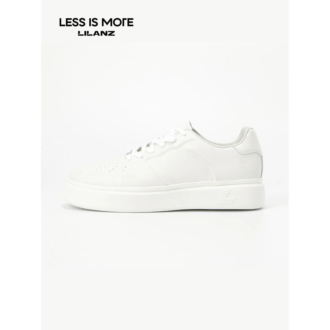 Lilanz/利郎男士舒适百搭白色运动休闲鞋透气时尚经典男鞋板鞋
