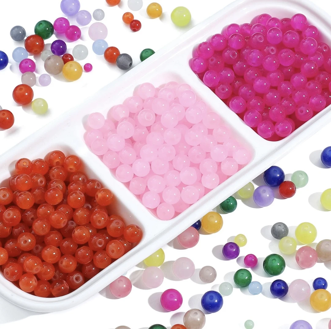 (A101-A220)高品质琉璃散珠diy手工串珠冰裂透珠