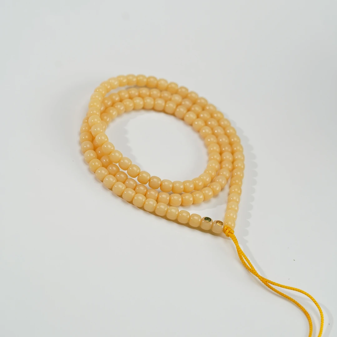 【启承严选】原本-驼骨老型108手串 6mm 双金标款 TG022