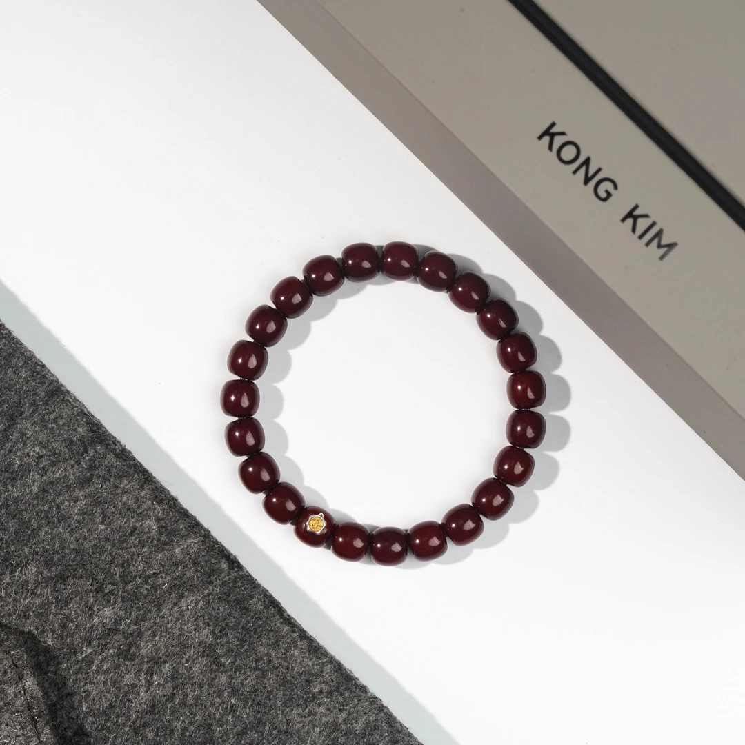 【启承严选】择物 赤炼老型驼骨手串  ZW007