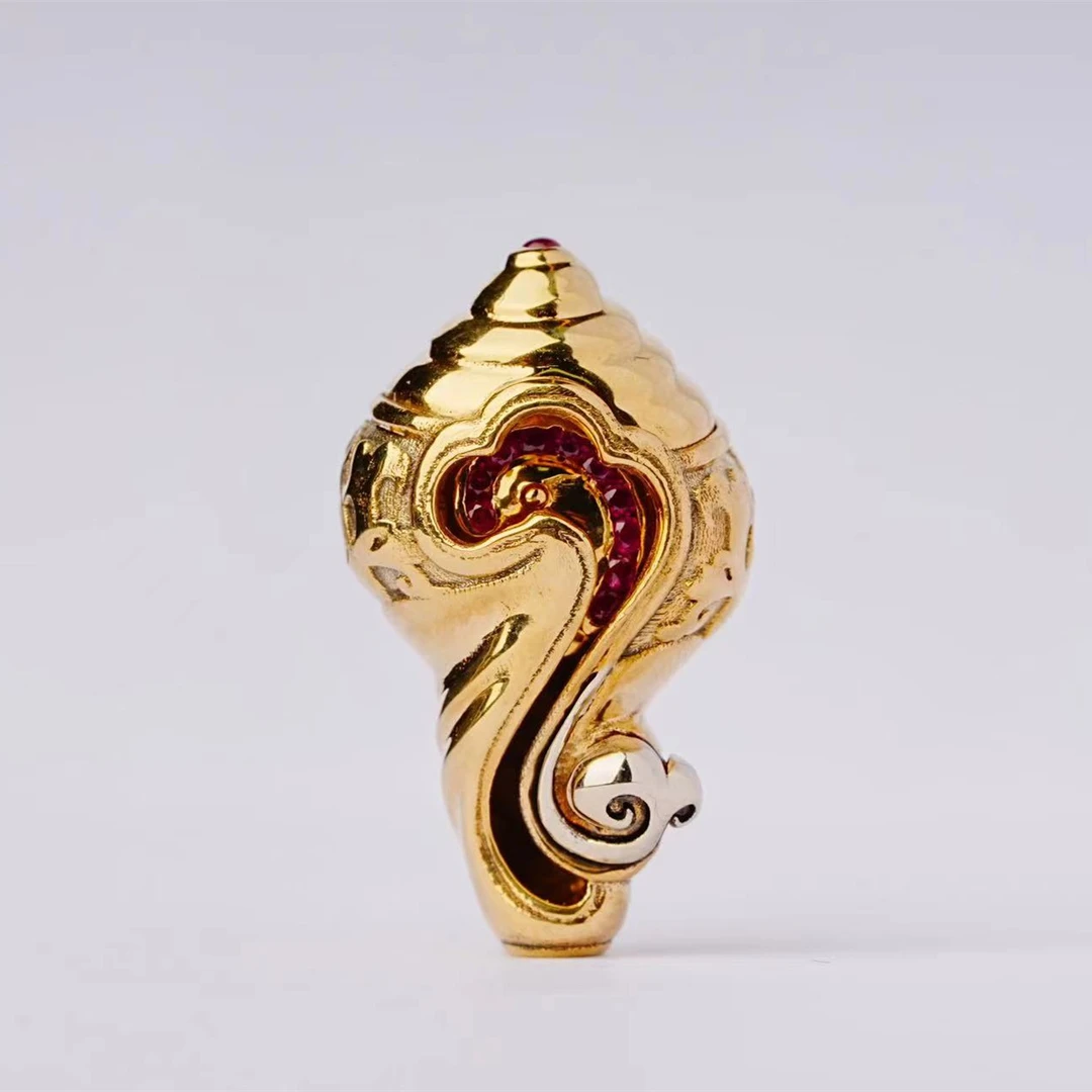 【启承严选】欢喜 法螺三通配饰3.0版  金款 HX26