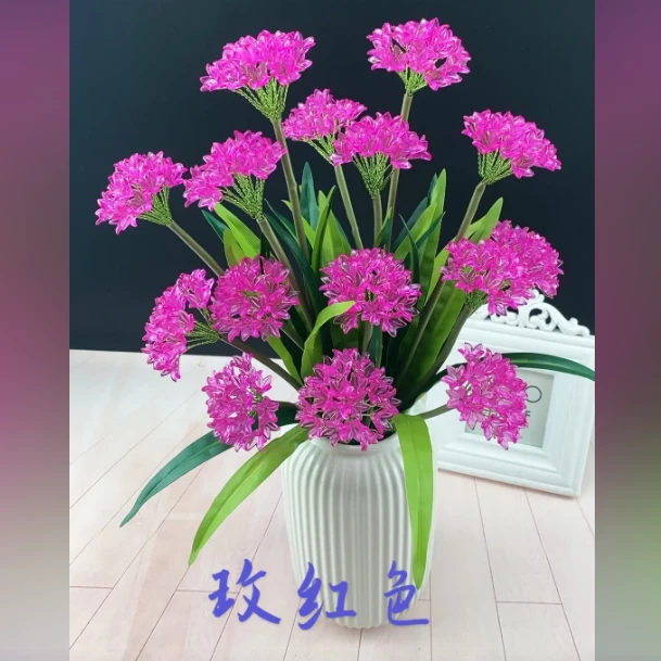 百子莲百合花紫色手工串珠材料包diy手工花束一整套花艺制作装饰