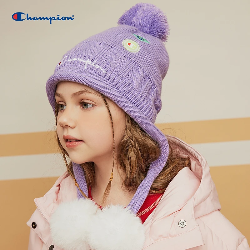 【儿童节礼物】Champion2024秋冬潮流简约精致针织帽24JF04