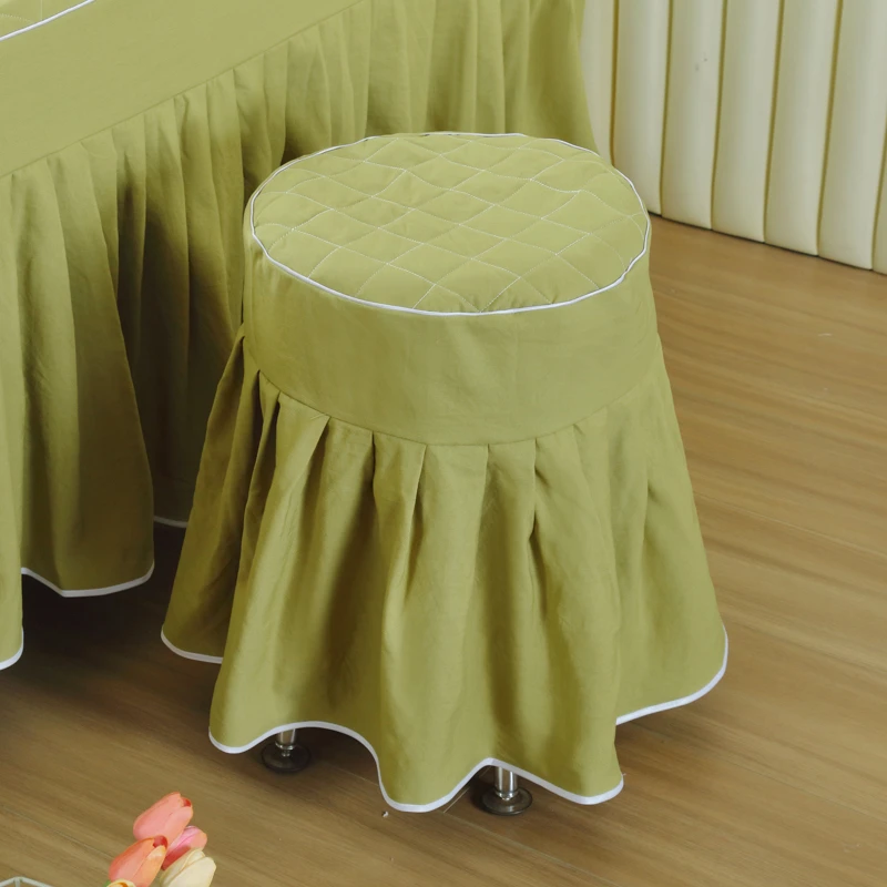 春夏美容院 纯色简约 推拿 按摩 洗头床 凳子套 椅子套枕套搭配品