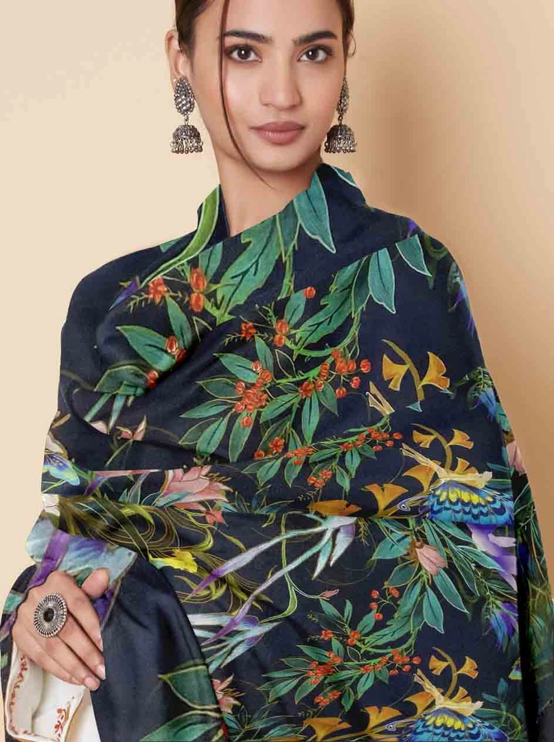 【法国原创 绿野仙踪】110*300桑蚕丝方巾丝巾搭配时尚百搭