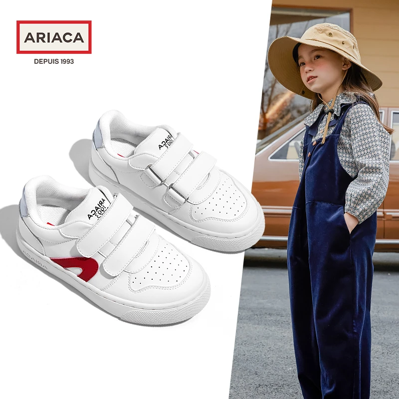ARIACA艾芮苏儿童小白鞋女童板鞋2024秋季新款运动鞋软底低帮童鞋