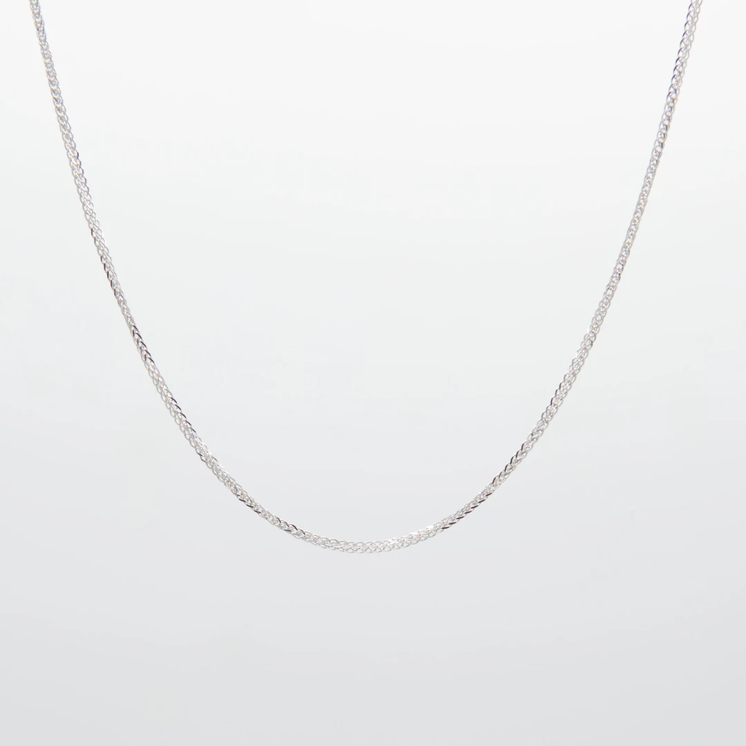 00 肖邦项链细款 18K金 45厘米 K白  E1011 简约百搭素款