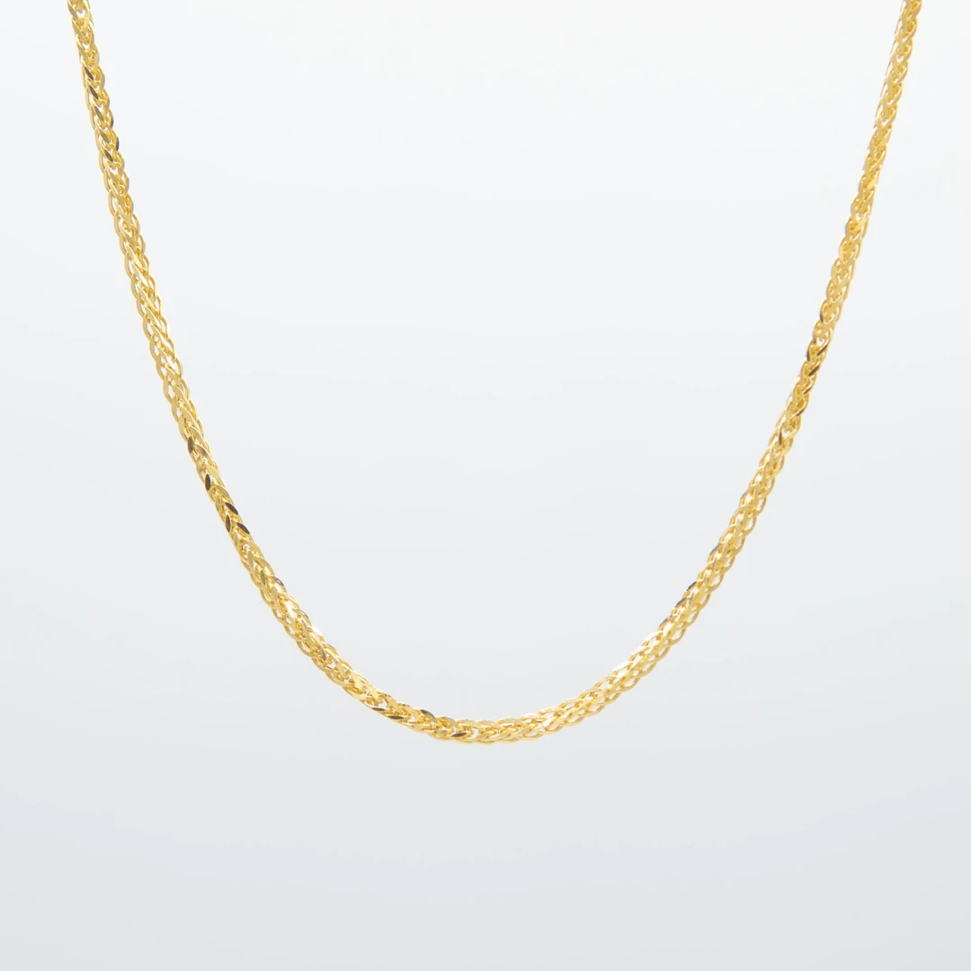 00足金999项链素款 肖邦项链 5G工艺 20寸50厘米素链 J039