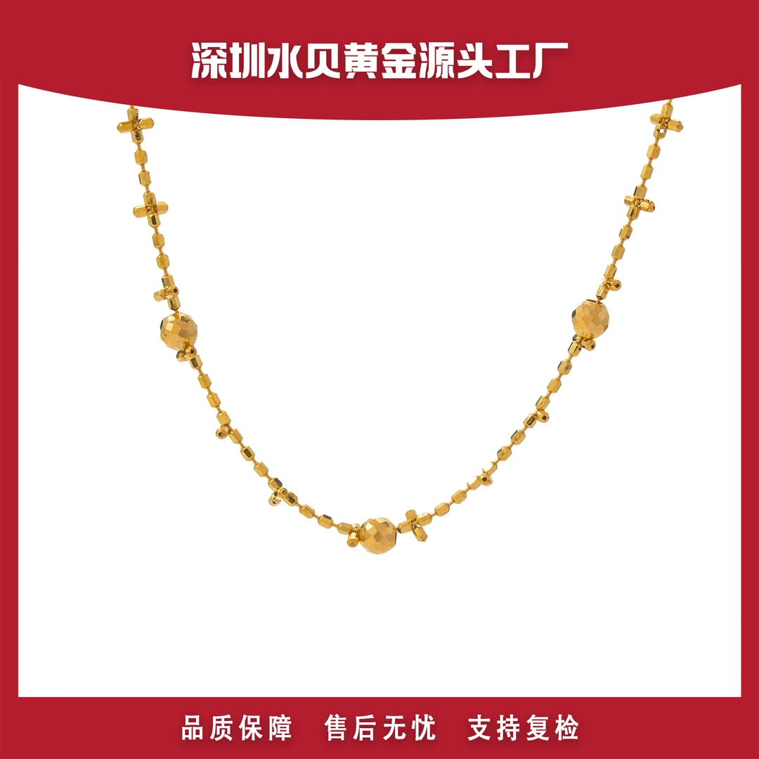 00 仙女蕾丝项链 18k金 AU750 克重多退少补 E449