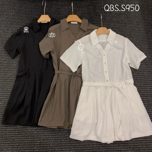 950款三色腰带连体短裤