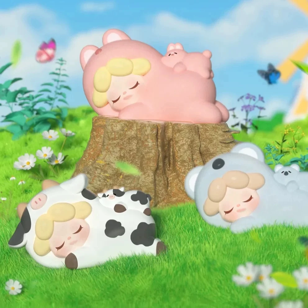 （阿肥TOYS踩尾巴后三位拆盒）wendy每天都好困趴趴系列潮玩盲盒