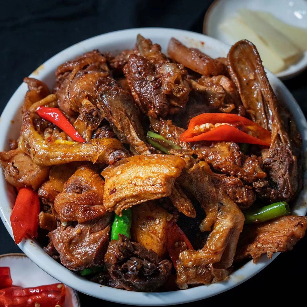 阿岩炒芷江鸭（干香火锅型  五花肉芷江鸭）顺丰包邮芷江鸭  [鸭肉]