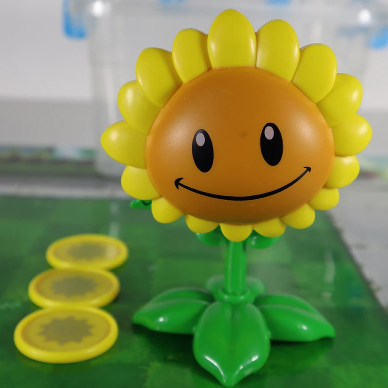 正版植物大战僵尸玩具全套弹射向日葵太阳花回旋镖蓓蕾豌豆公仔2