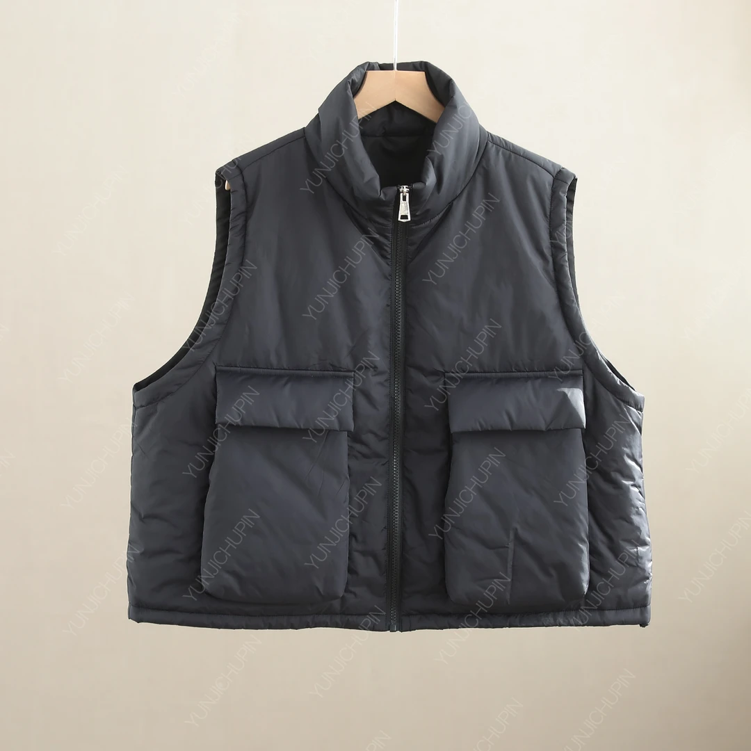 【纭季原创】衣长57 宽松百搭保暖秋冬外搭棉服马夹女D241323