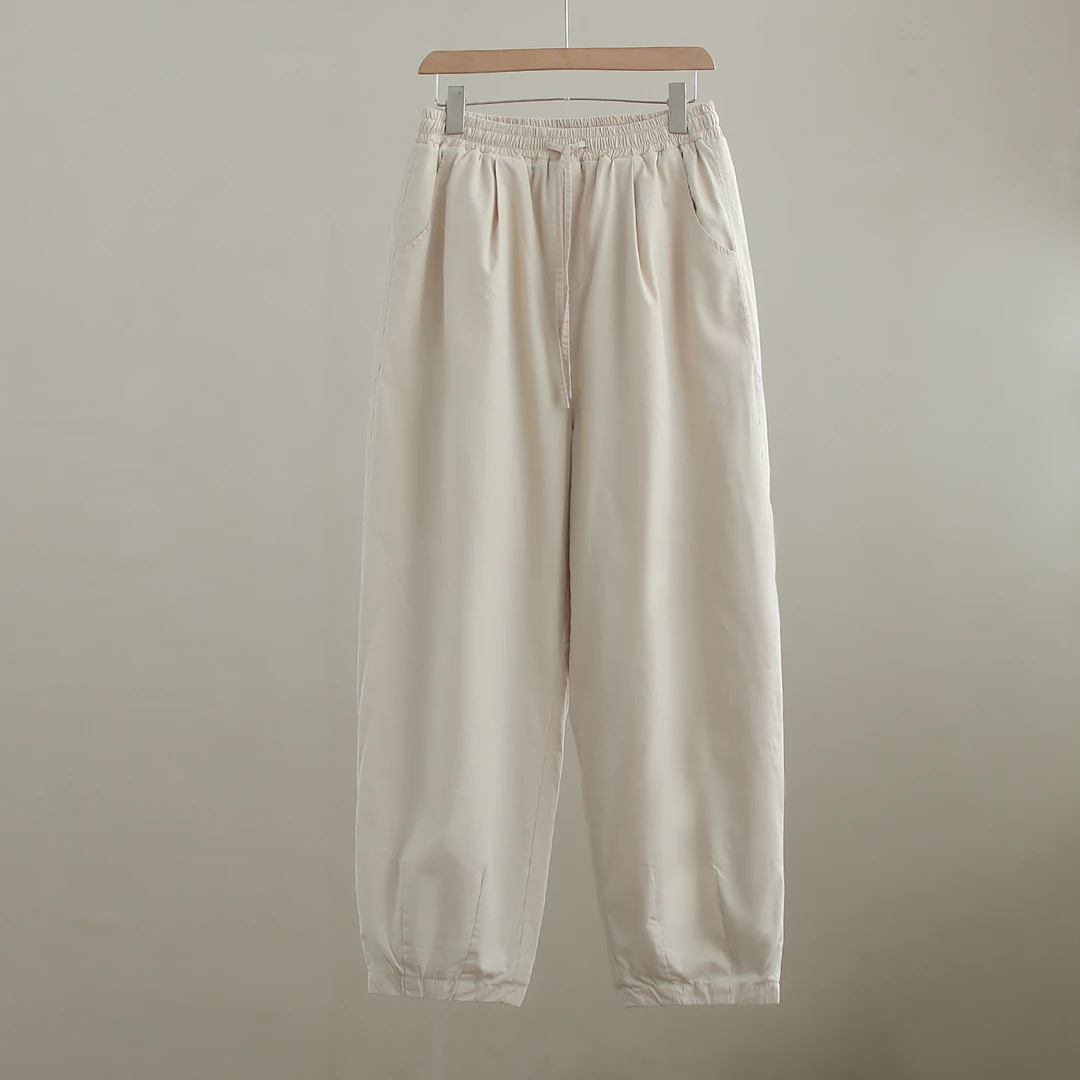 【纭裳定制】裤长98-101秋冬百搭棉裤休闲纯色显瘦长裤D241384