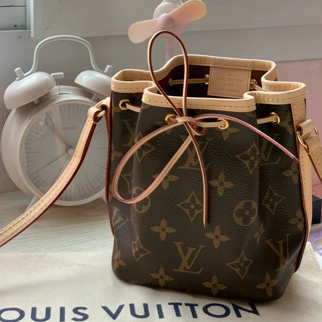 99新 LouisVuitton/路易威登 经典老花nano neo 水桶包