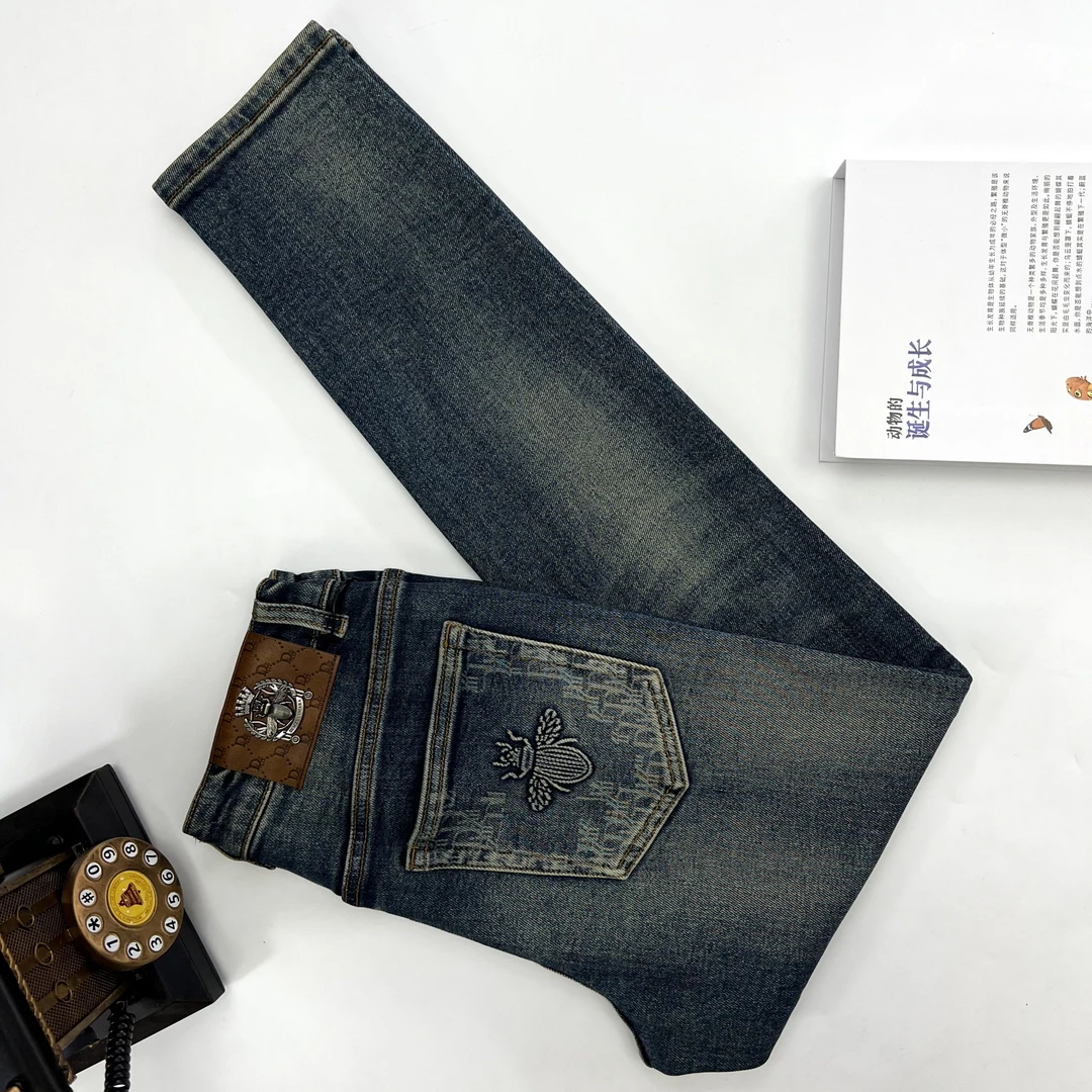 【2024冬款新品定制】8010重工水洗时尚欧货牛仔裤