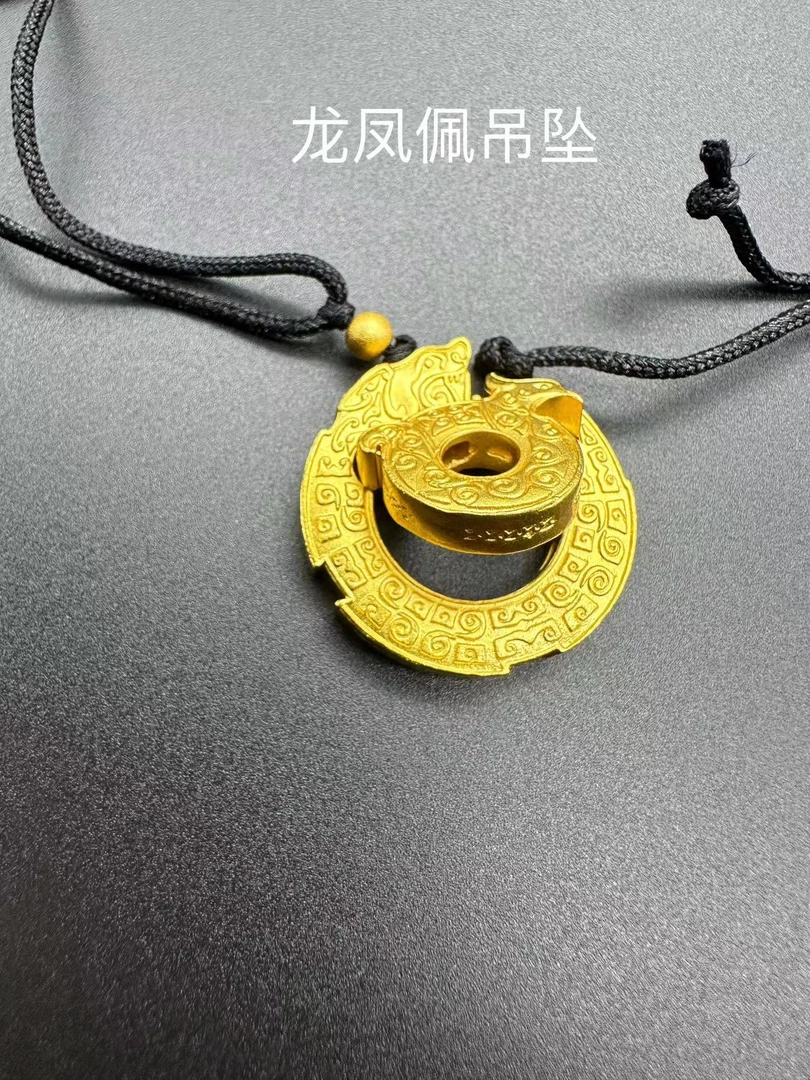 合金吊坠 情侣龙凤吊坠吊坠唐卡吊坠凤凰吊坠龙凤吊坠一对项链ins