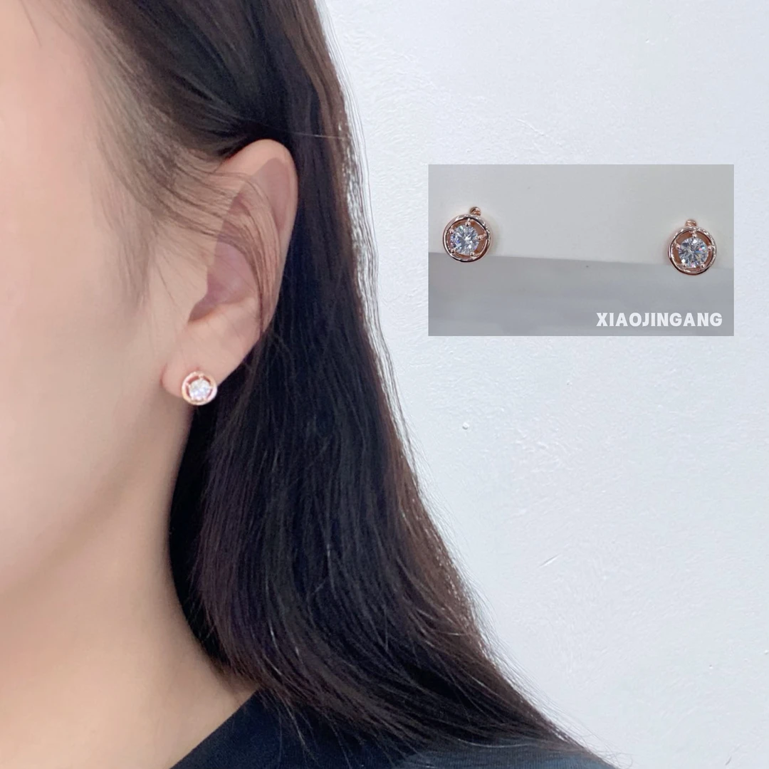 925银合成锆石耳饰 小金刚-【逆时间】耳饰