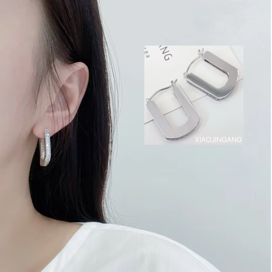 925银合成锆石耳饰 小金刚-【小U】耳饰