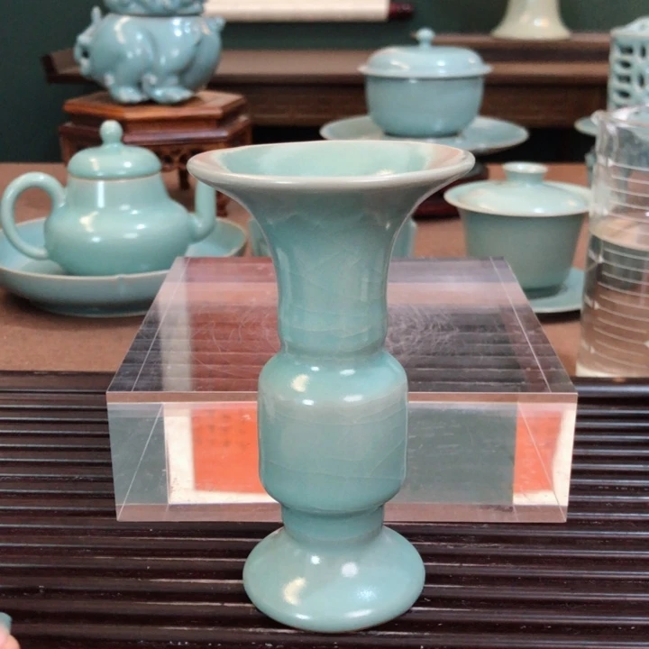 杯原矿汝官窑作品