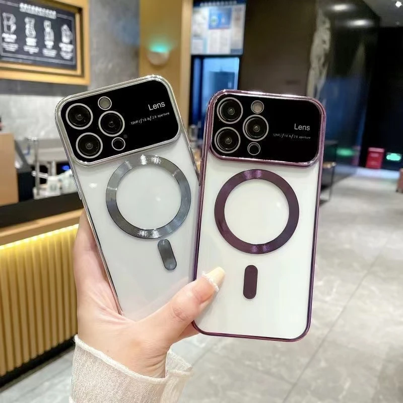 带镜头膜苹果14promax手机壳iPhone13磁吸全包12爆款硅胶11防摔U